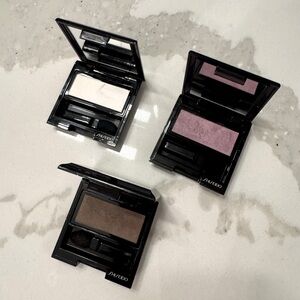 Lot of 3 Shiseido Luminizing Satin Eye Color Single Eyeshadows
